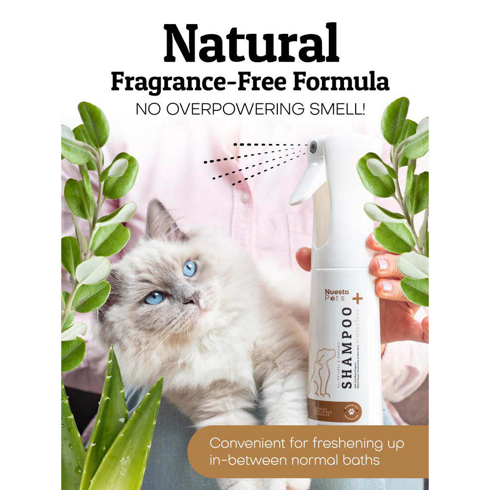 Hypoallergenic Waterless Spray Shampoo for Dogs & Cats