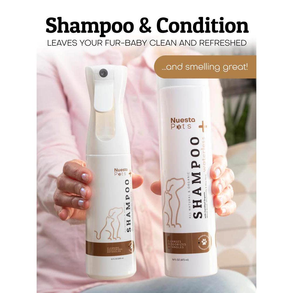 Hypoallergenic Waterless Spray Shampoo for Dogs & Cats