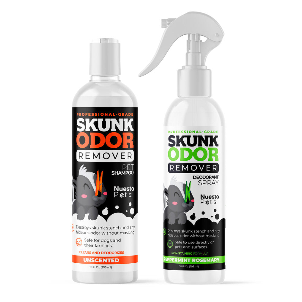 Skunk Odor Remover Shampoo & Spray Duo