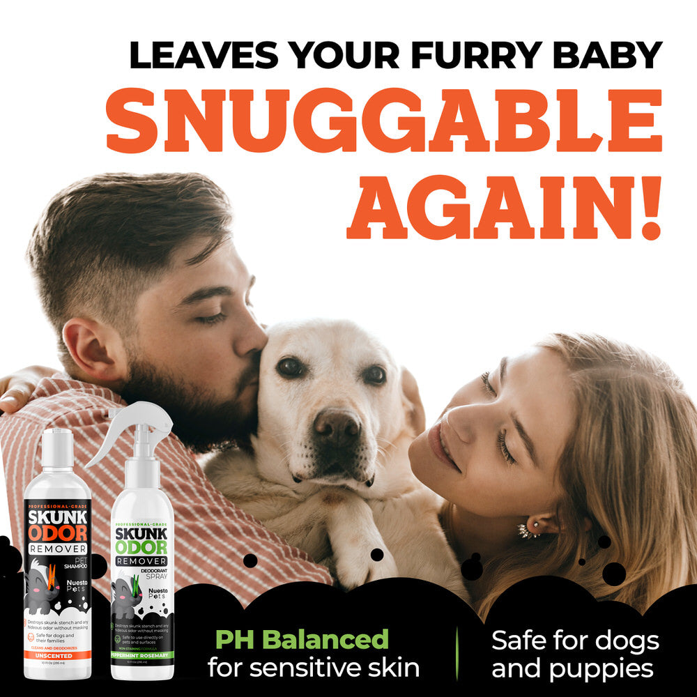 Skunk Odor Remover Shampoo & Spray Duo